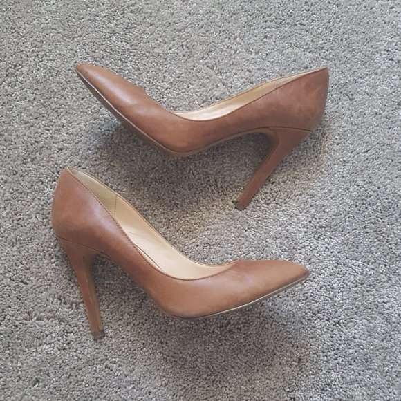Jessica Simpson Veronica Women's Size 7 Light Luggage Stiletto Pumps - Picture 3 of 4
